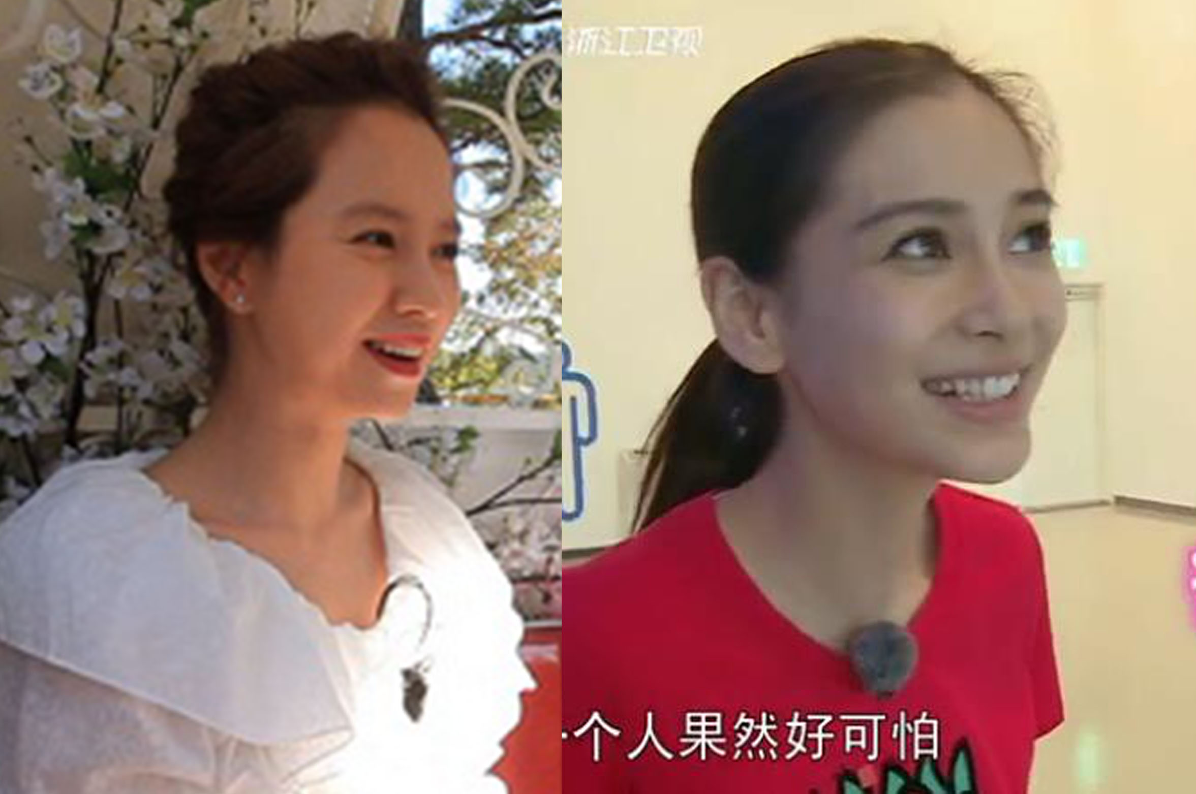 Angelababy美貌並不輸智孝。(網上圖片)
