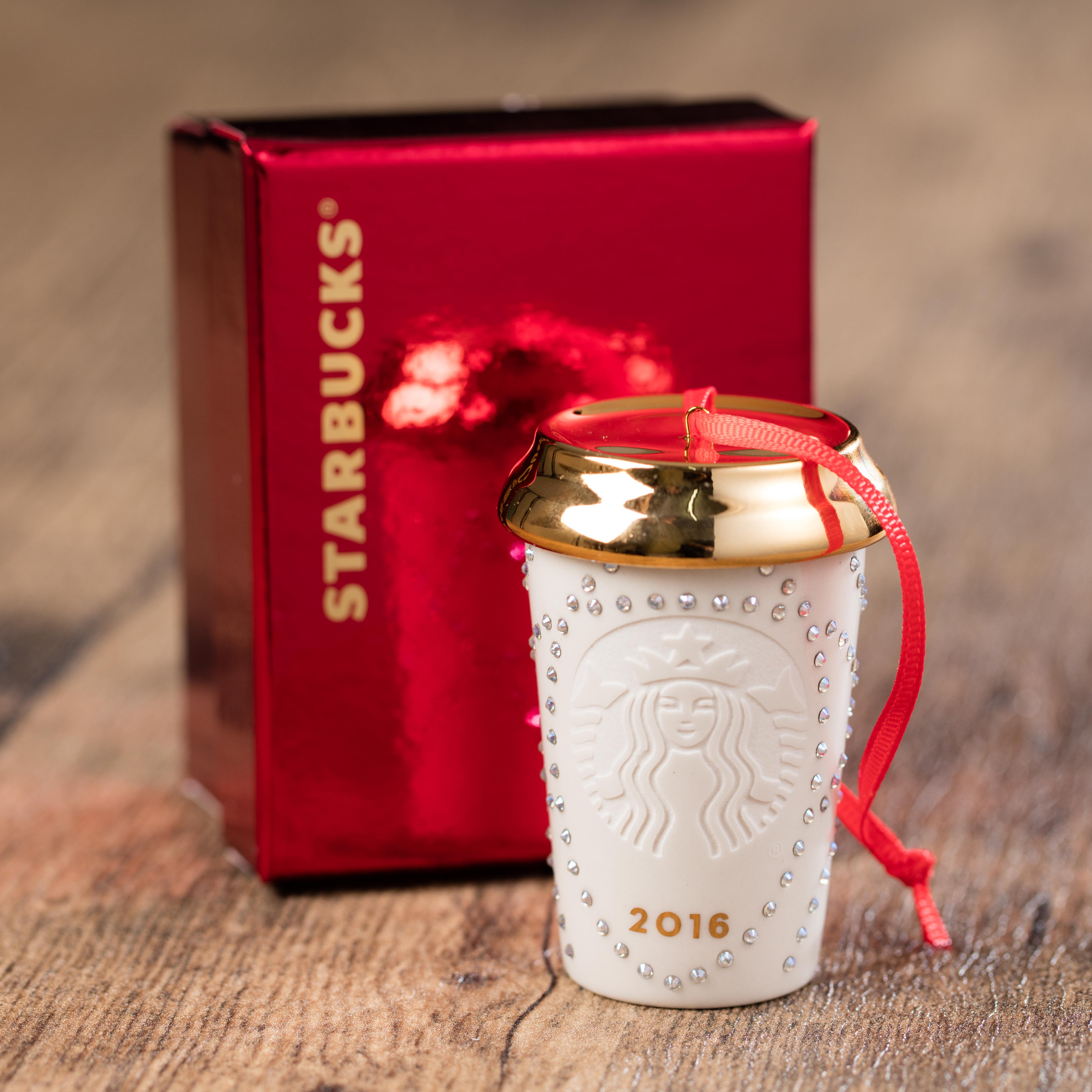 Swarovski+Starbucks掛飾