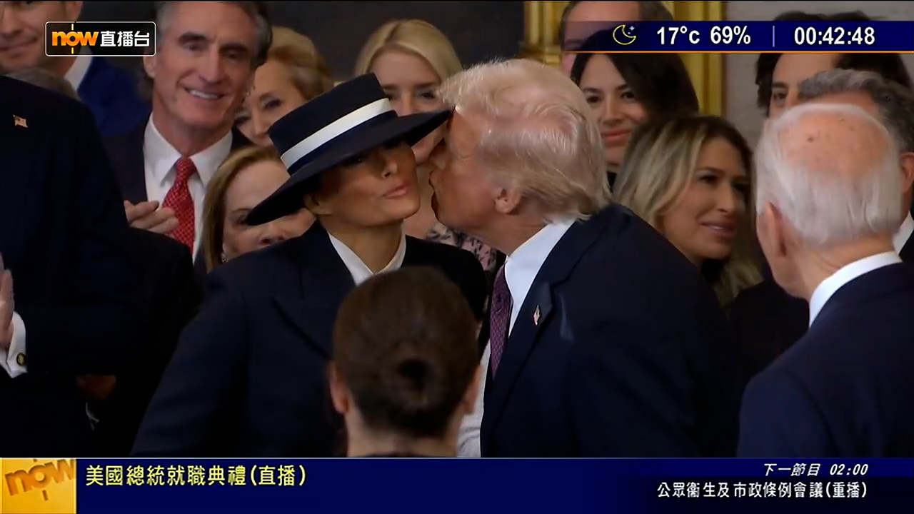 特朗普就任｜第一夫人帽掩半臉成焦點設計師：突顯其優雅氣質| Now 新聞