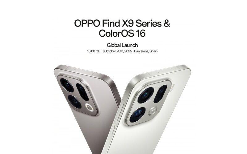 OPPO Find X9 系列 10 月 28 日登陸國際市場！