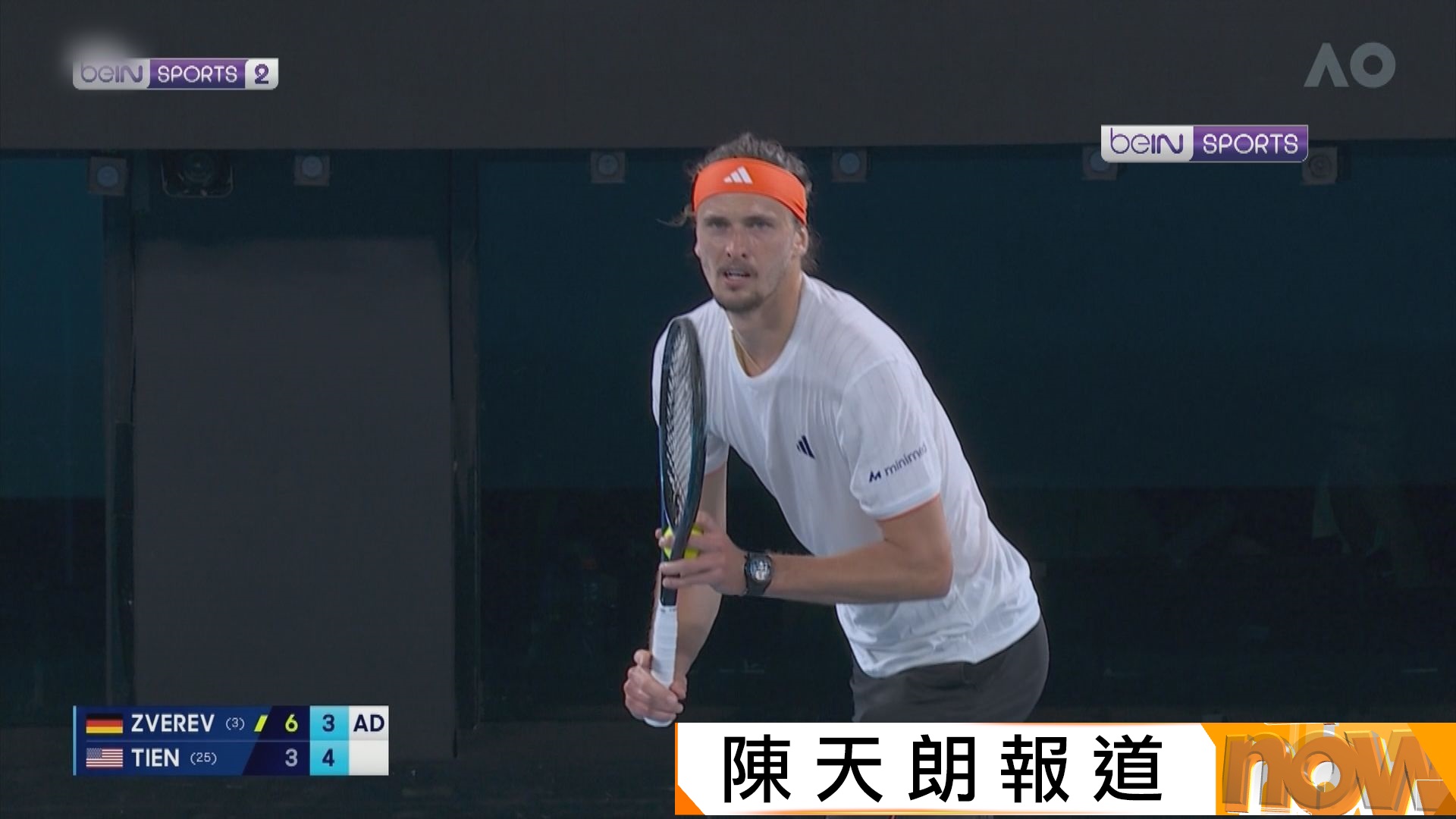 澳網施華利夫盤數3比1淘汰錢亮拿連續3年晉男單四強