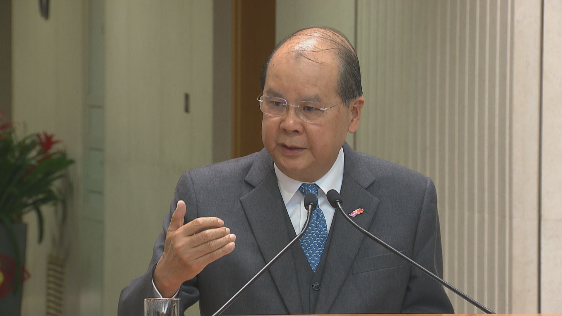 【被降評級】張建宗︰穆迪不恰當 特區政府有管治意志