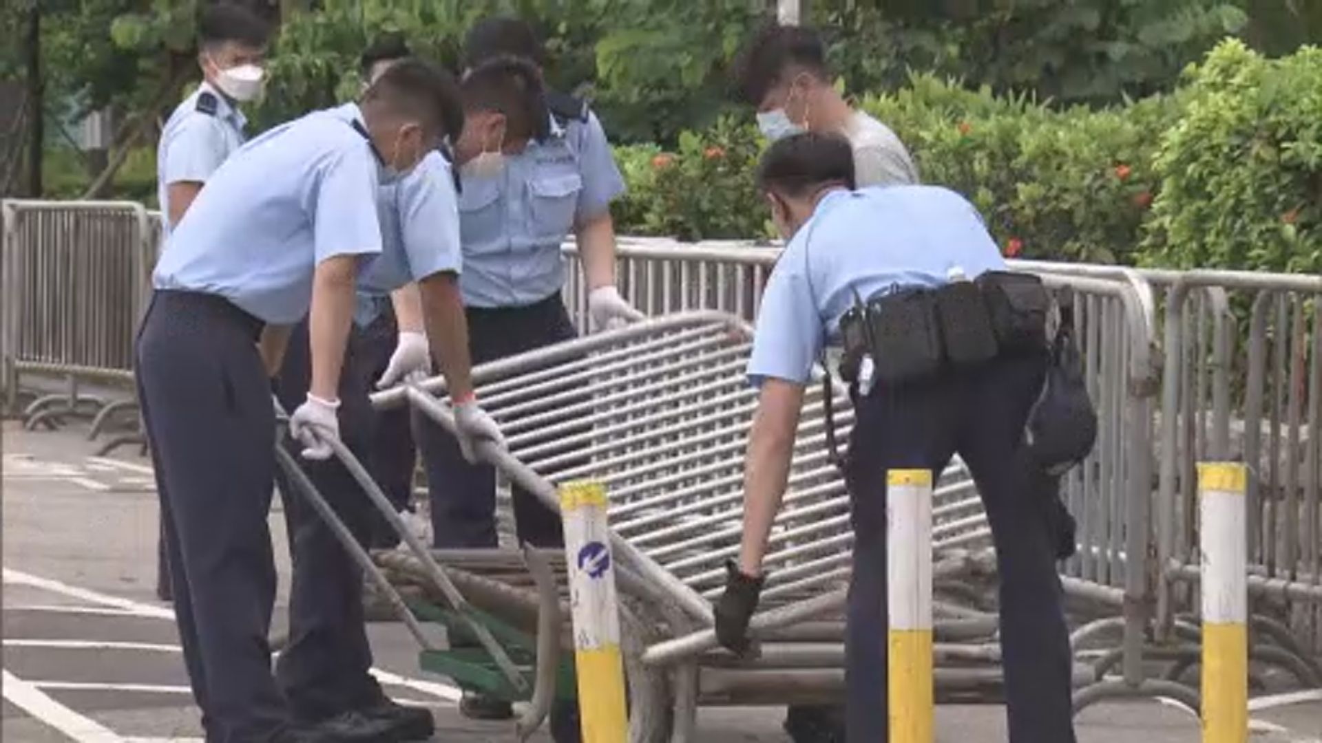 警方限制車輛進入科學園　加強附近一帶戒備