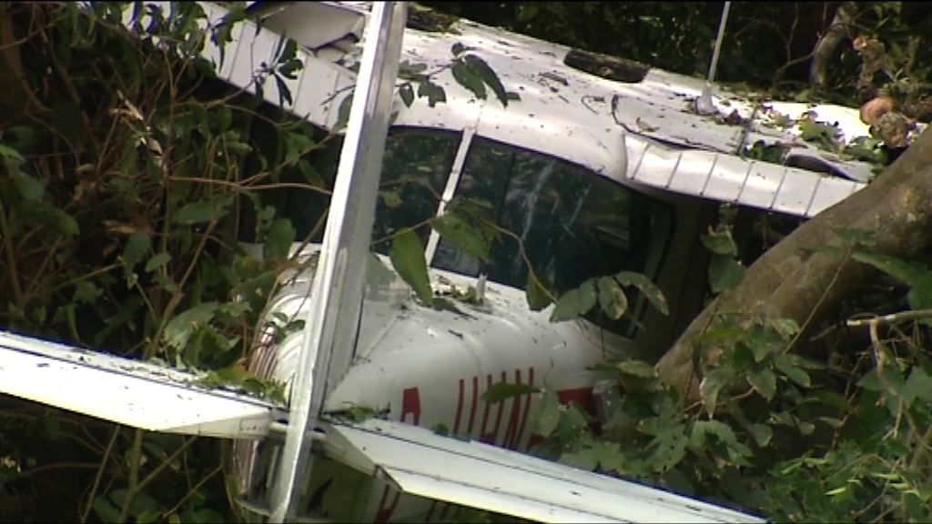 小型飛機墜樹叢　消息指當時進行飛行考試
