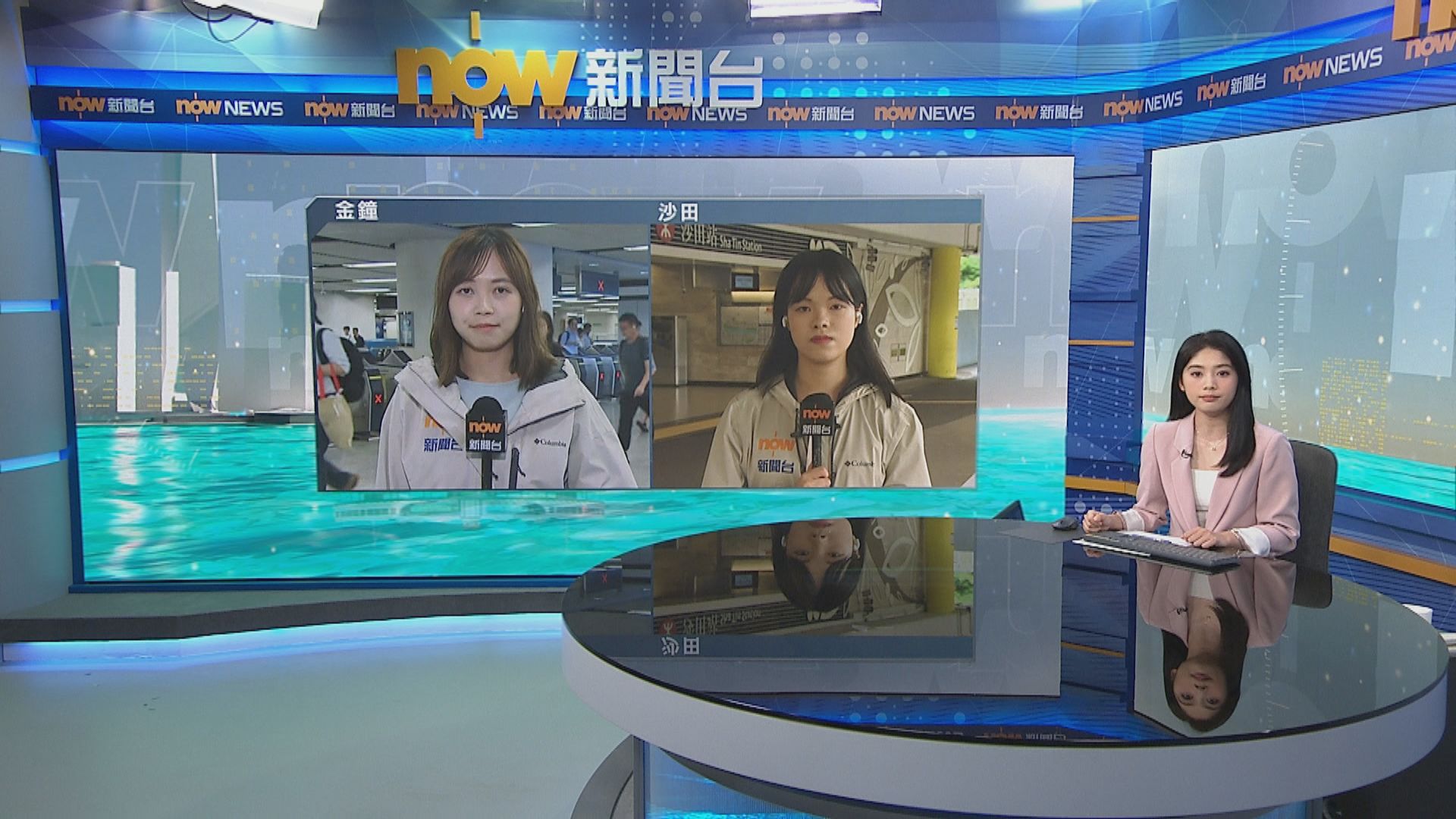 記者直擊｜港鐵金鐘及沙田站人流增加　市民陸續上班