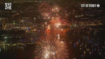 澳洲悉尼港一帶煙花匯演迎新年