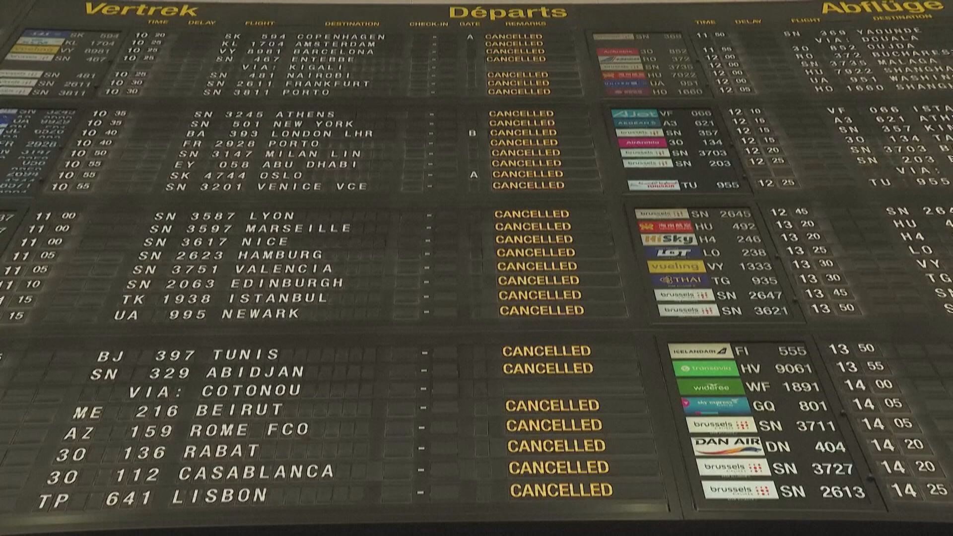 比利時工會罷工　陸空交通癱瘓