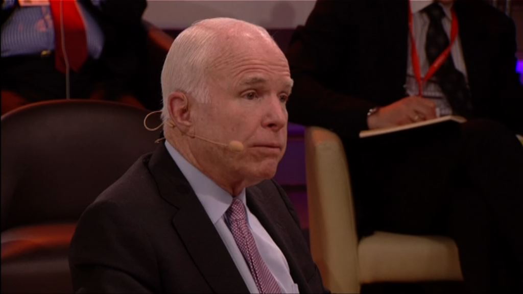 麥凱恩籲特朗普停止貼文