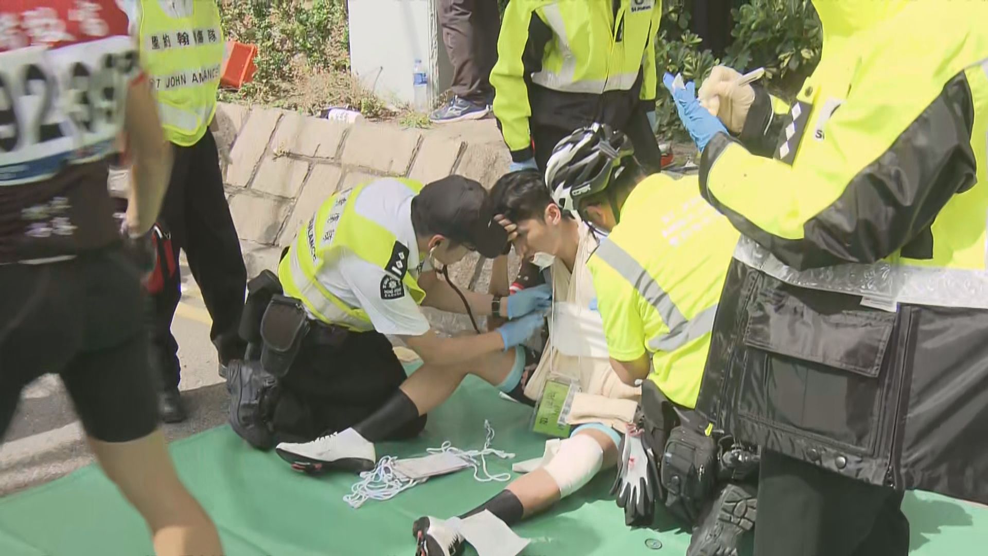 單車節全日賽事共27人傷 有參賽者質疑場地設置易生意外