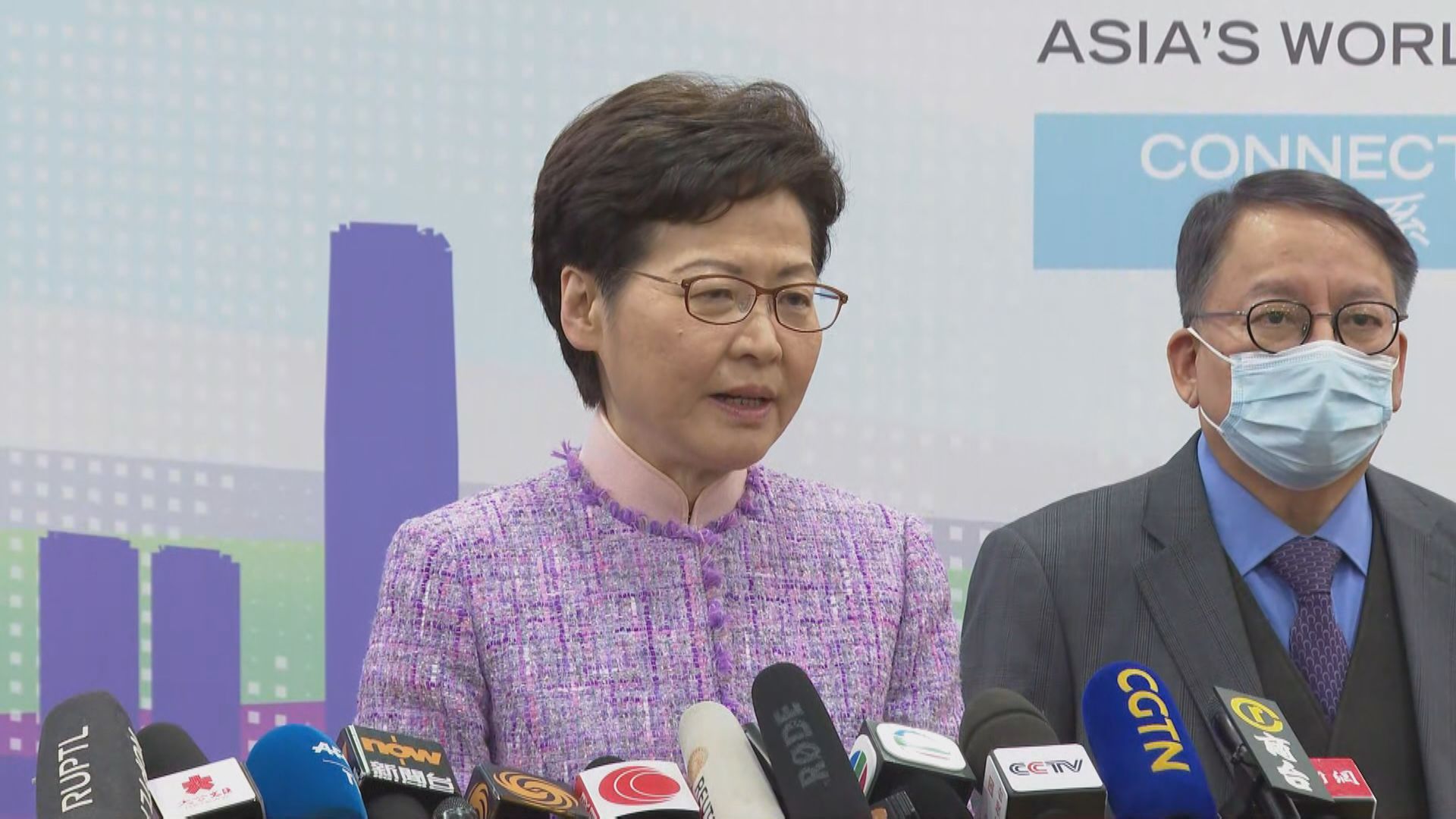林鄭月娥指述職時向國家領導人反映市民期望通關