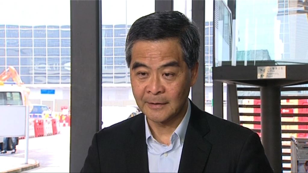 梁振英率30人赴京參與一帶一路高峰論壇