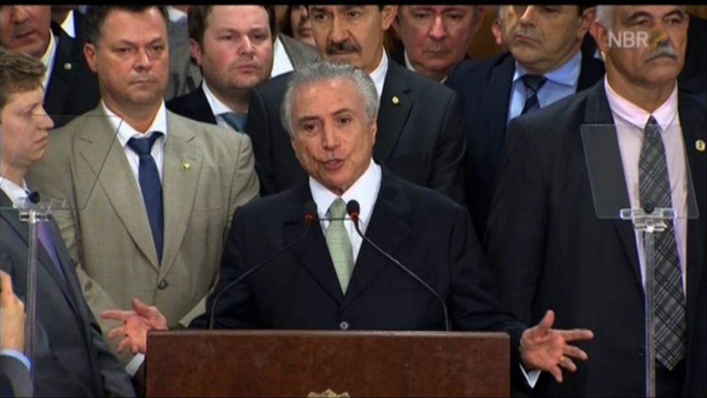 巴西代總統特梅爾正式上任