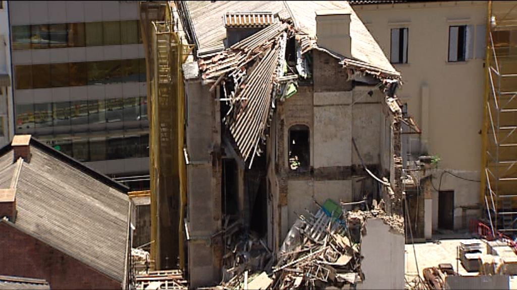 馬會完成檢討舊中區警署倒塌事故