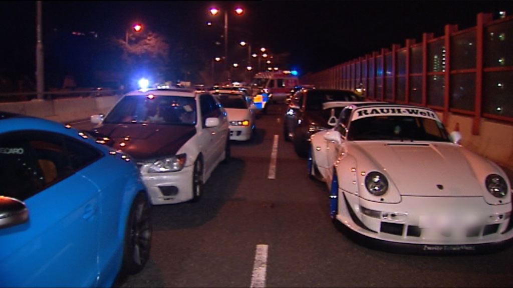 警方打擊非法賽車截八車拘一司機