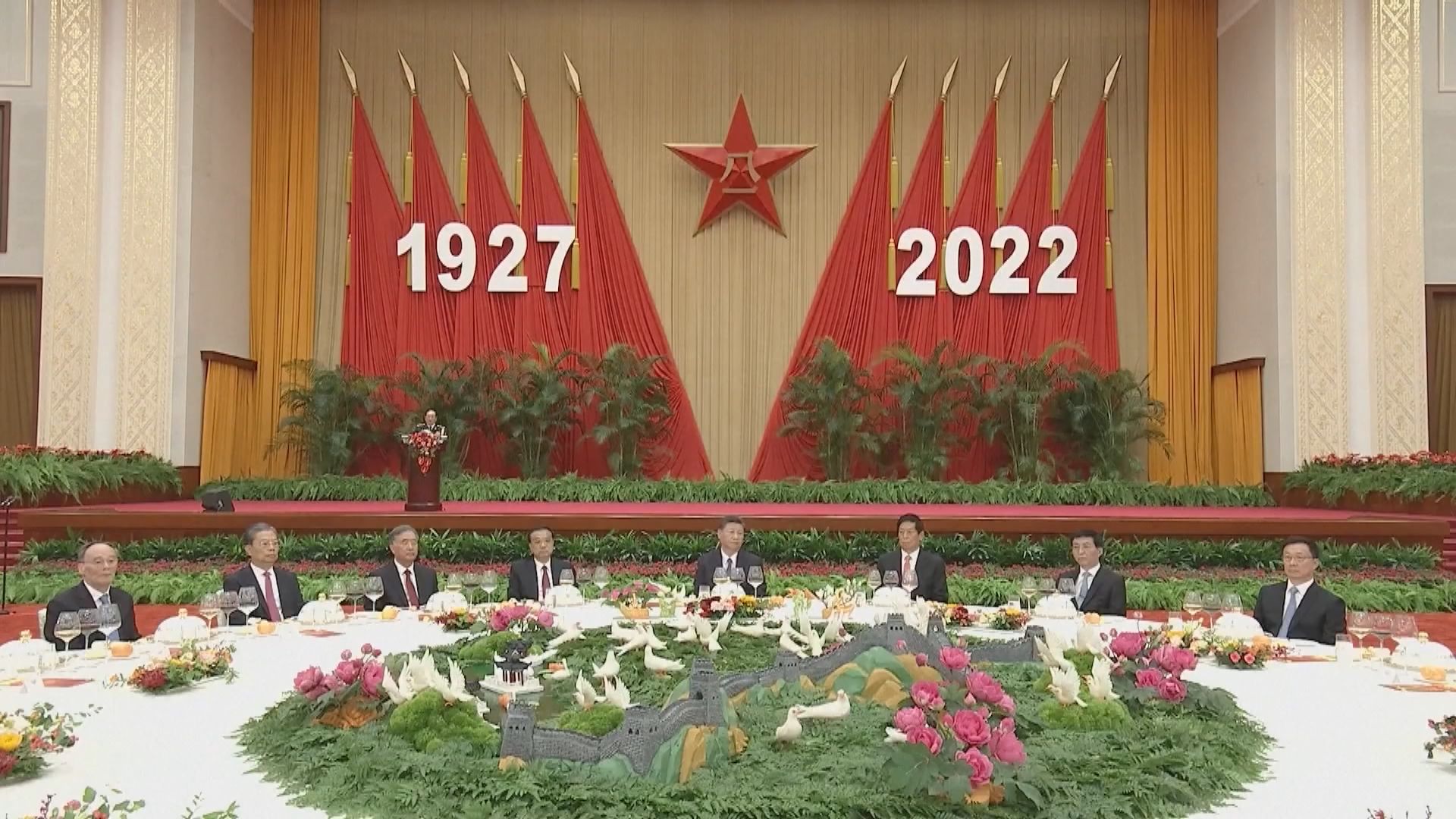 國防部舉行招待會　慶祝解放軍建軍95周年