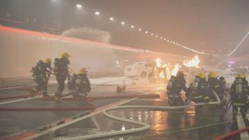 深中通道預計月底通車 廣東省多個部門舉行海陸空緊急救援演練