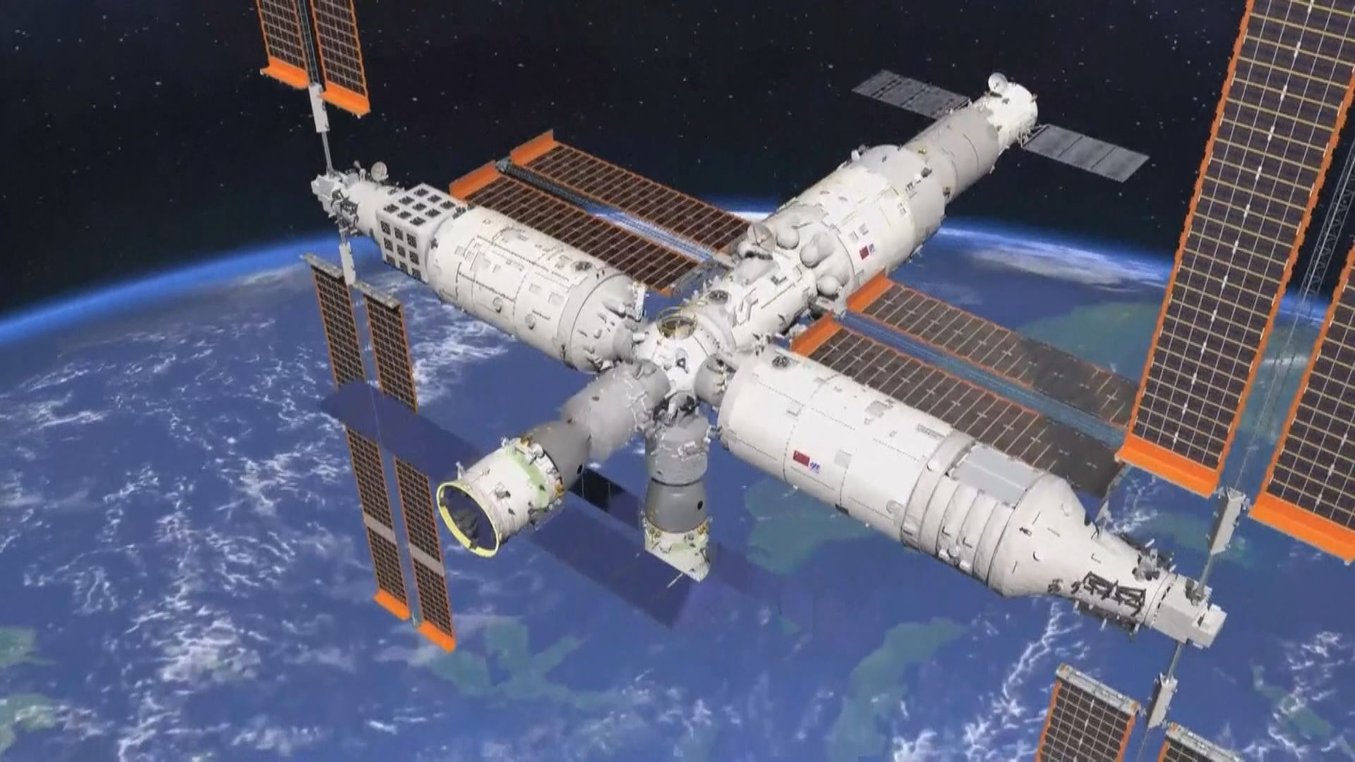 神舟十七號與中國太空站天和核心艙交會對接