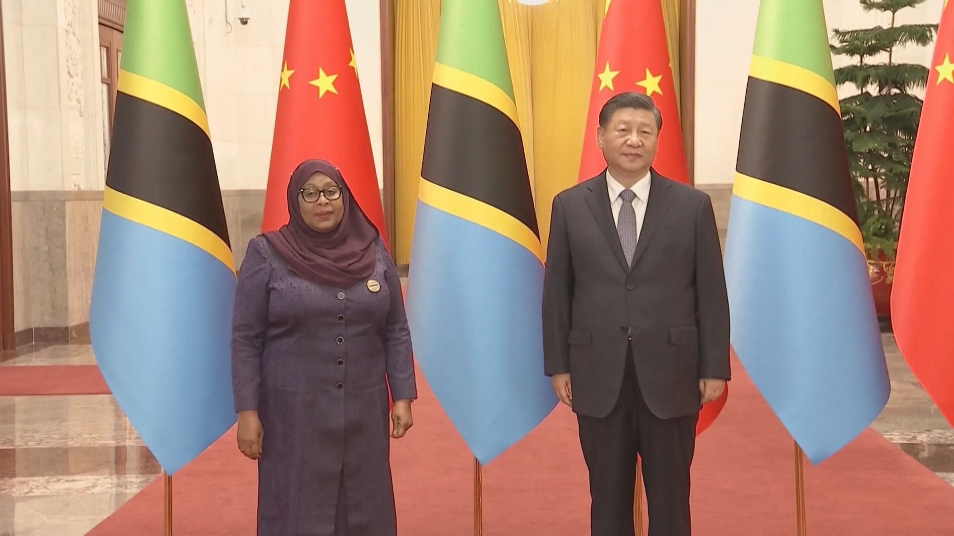 習近平會見坦桑尼亞總統哈桑　宣布提升雙方關係