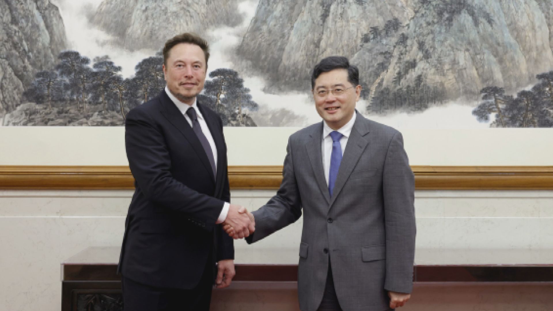 外長秦剛會見Tesla行政總裁馬斯克