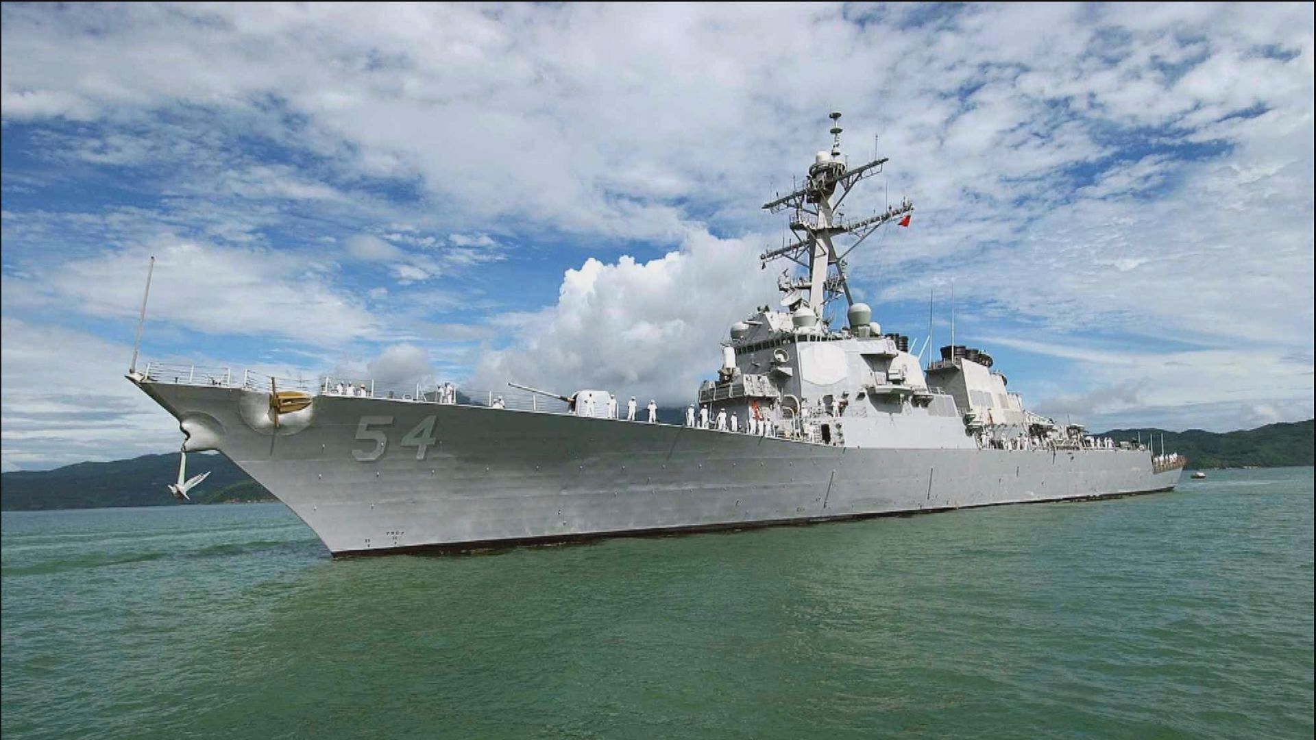 美驅逐艦駛過台海　解放軍表示堅決反對