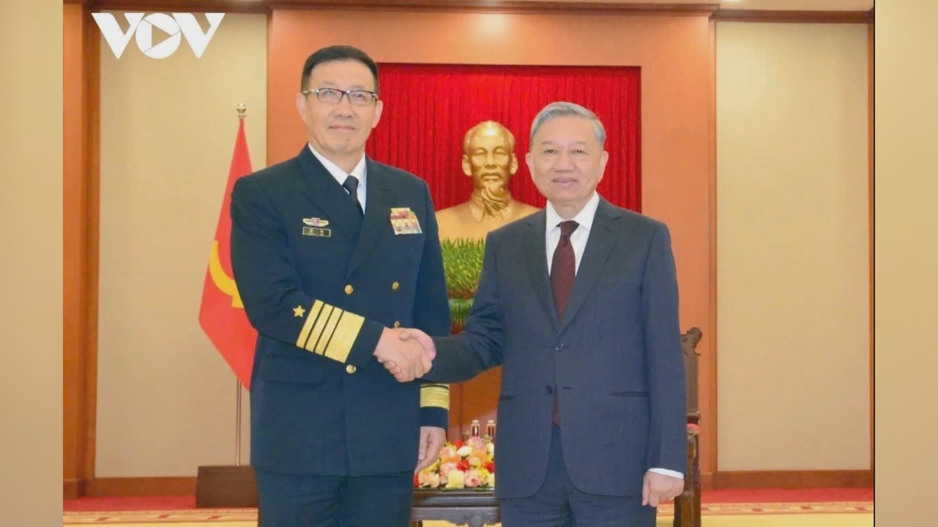 董軍訪越南會見越共中央總書記蘇林