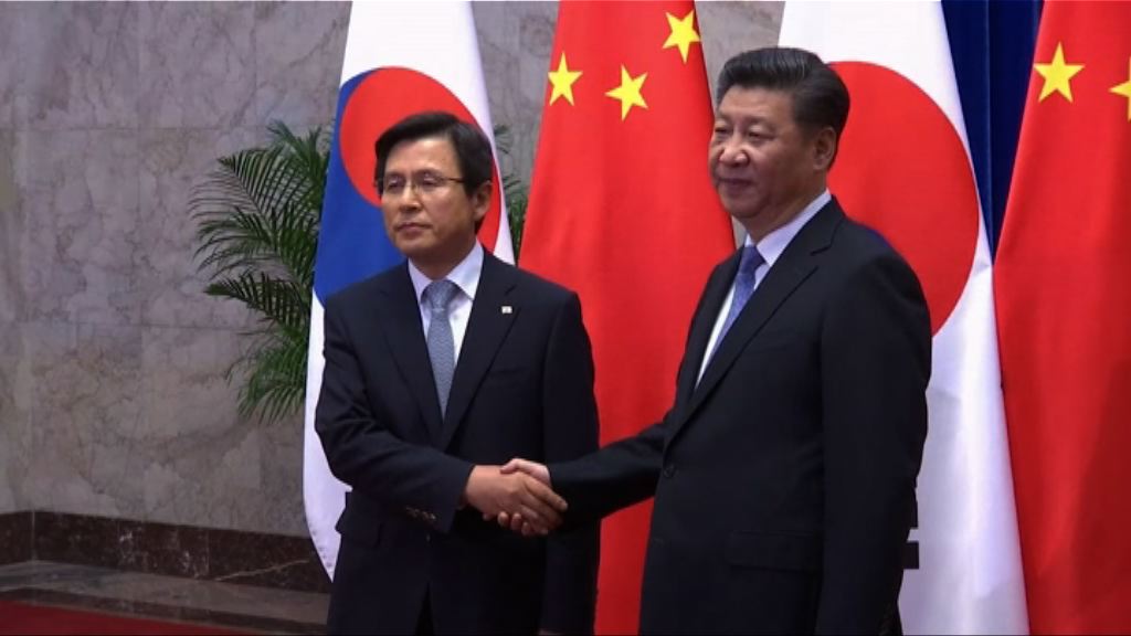 習近平會見到訪南韓總理黃教安