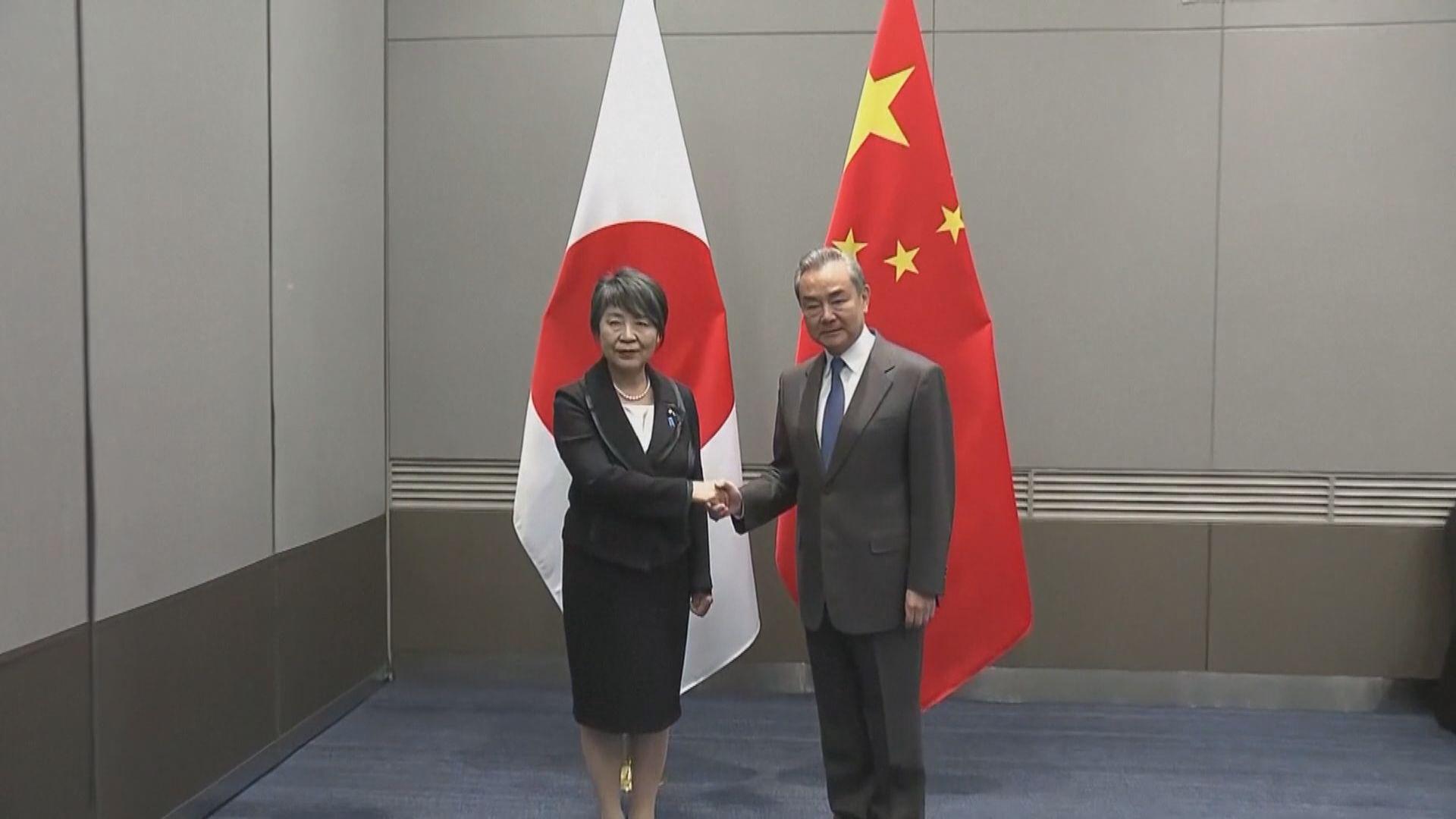 王毅與日本外相上川陽子會面