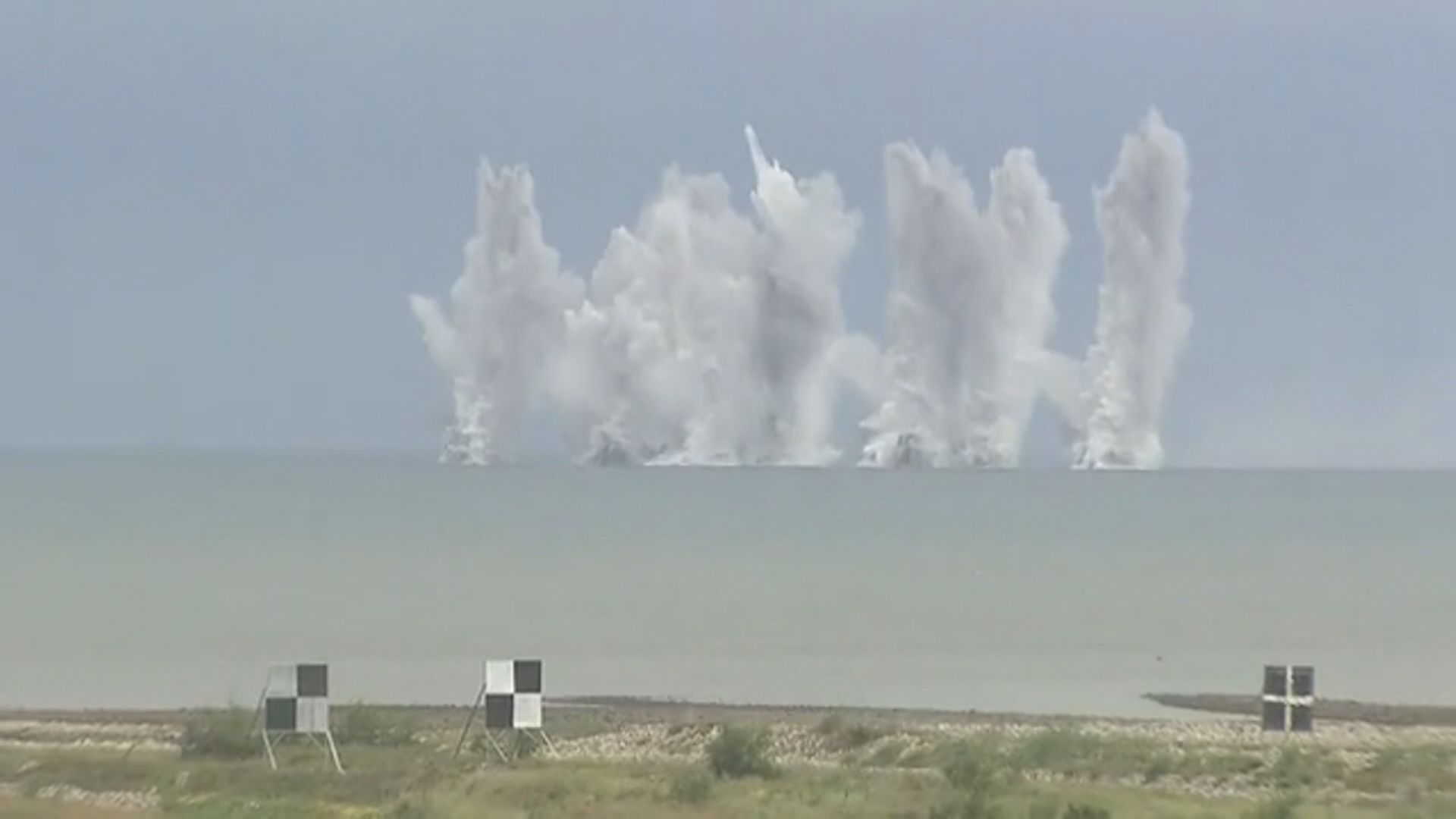 解放軍台海一帶進行實戰演練