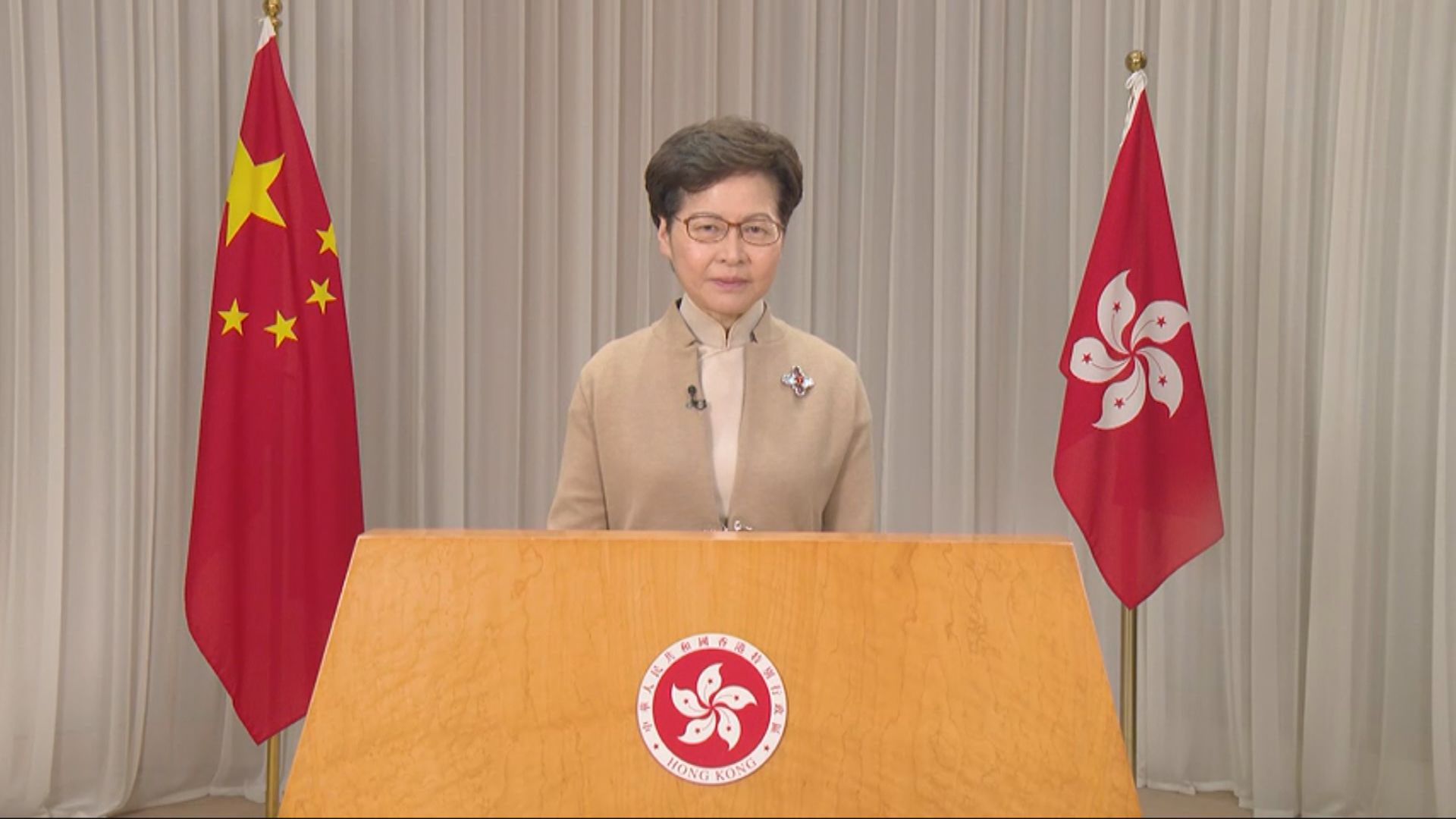 林鄭：中央根據憲法落實港區國安法及完善選舉制度不容外界誣衊