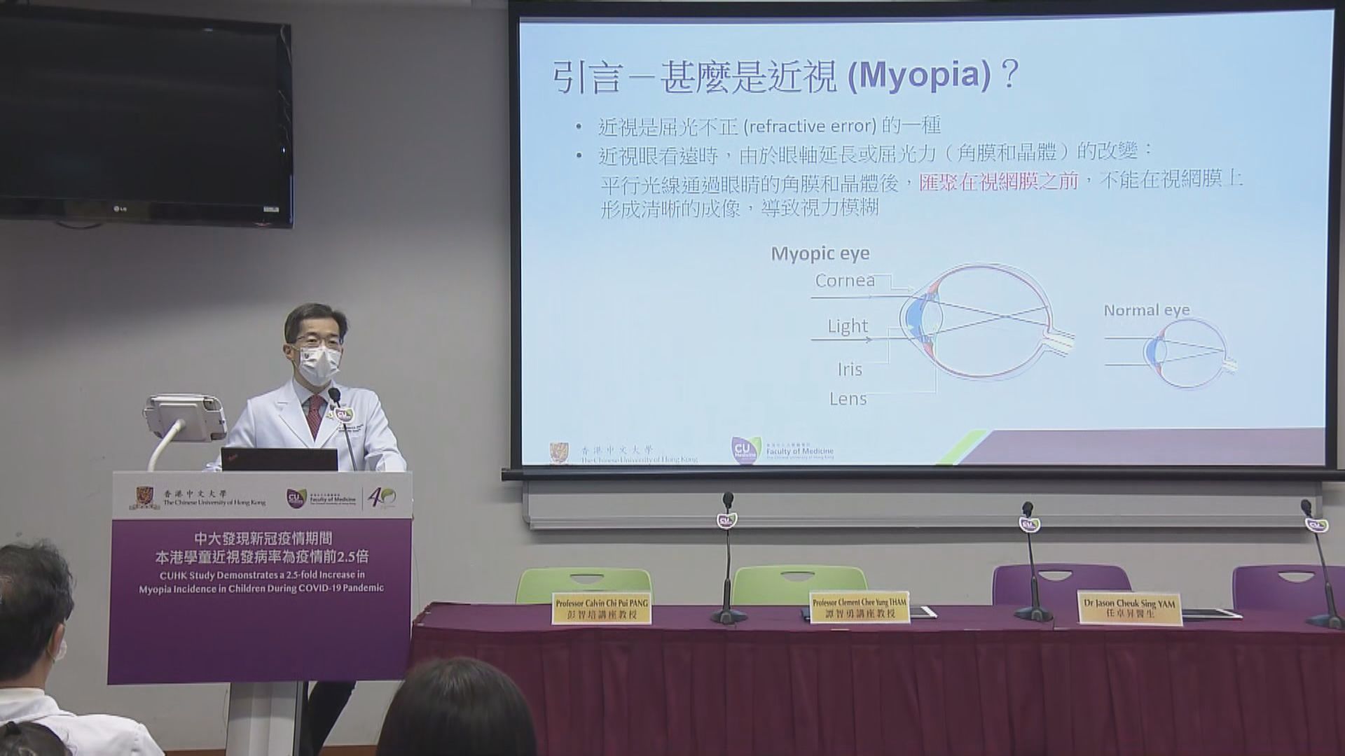 中大研究發現疫情期間學童近視病發率急增