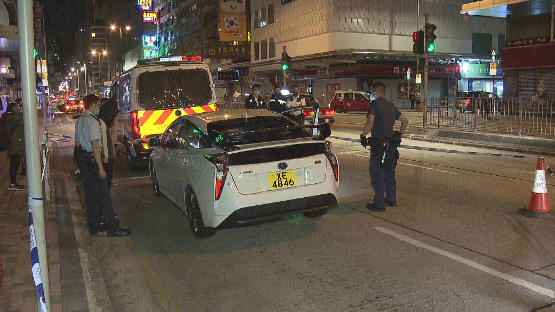 警方旺角截可疑私家車檢毒品拘司機