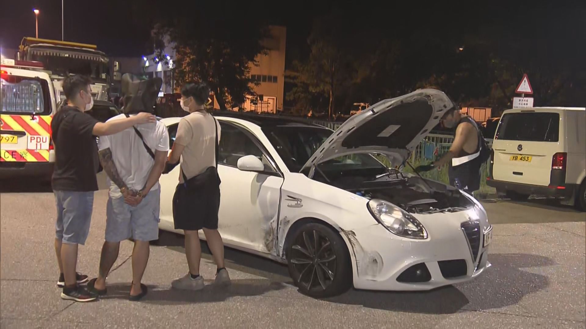 警方大圍截車拘捕涉嫌販毒男子