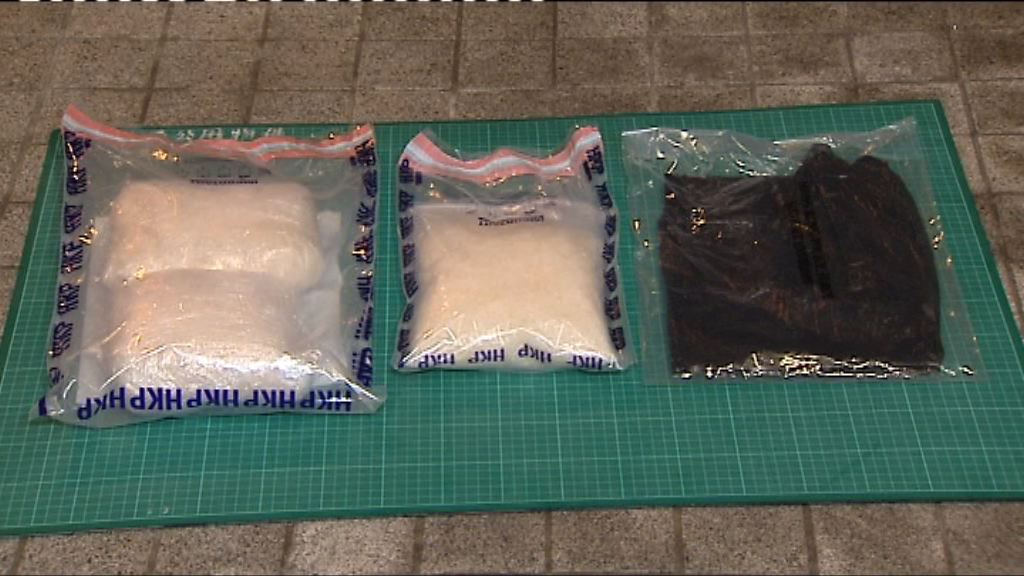 警長沙灣拘2漢檢100萬冰毒