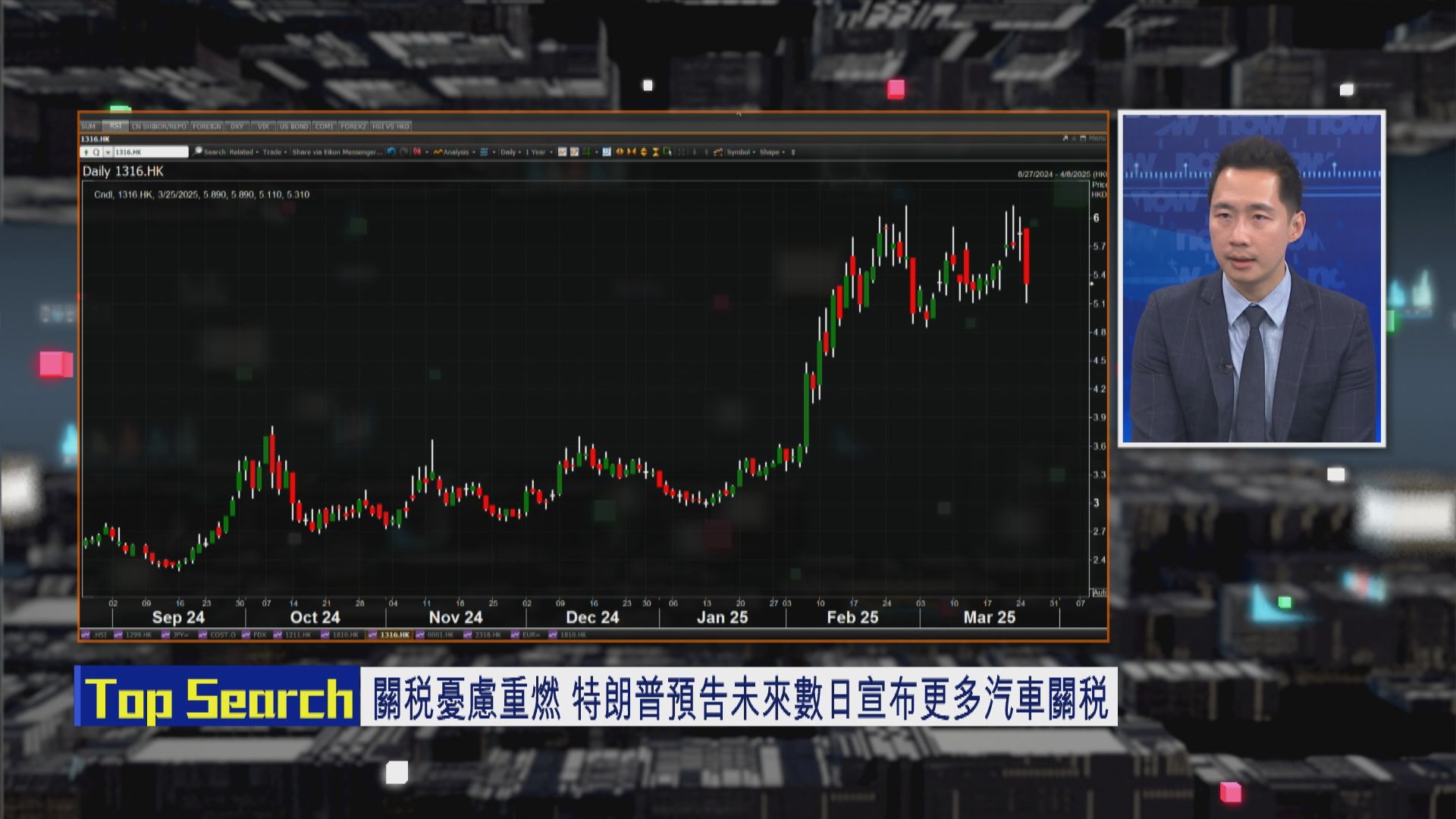 【財經TOP SEARCH】關稅「風眼股」耐世特暫不宜博反彈
