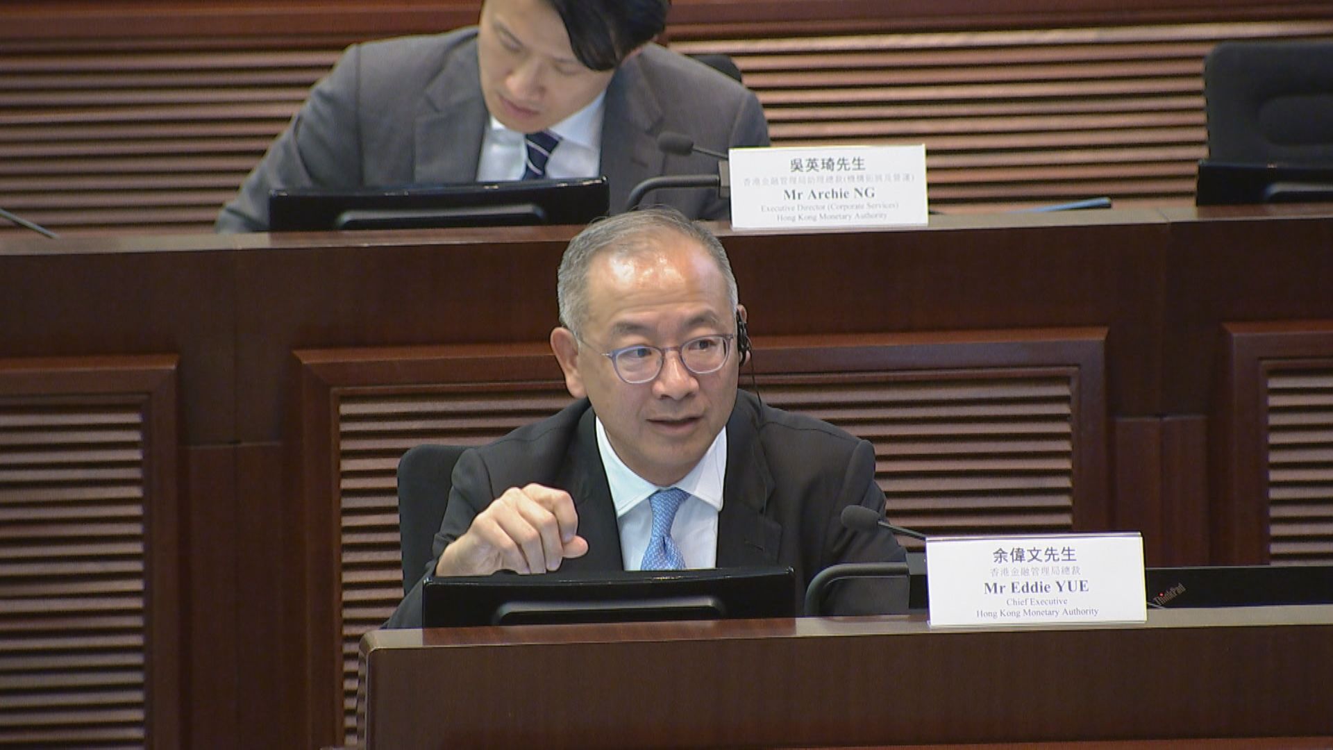 【金管局接錢】余偉文料港元需求持續增加