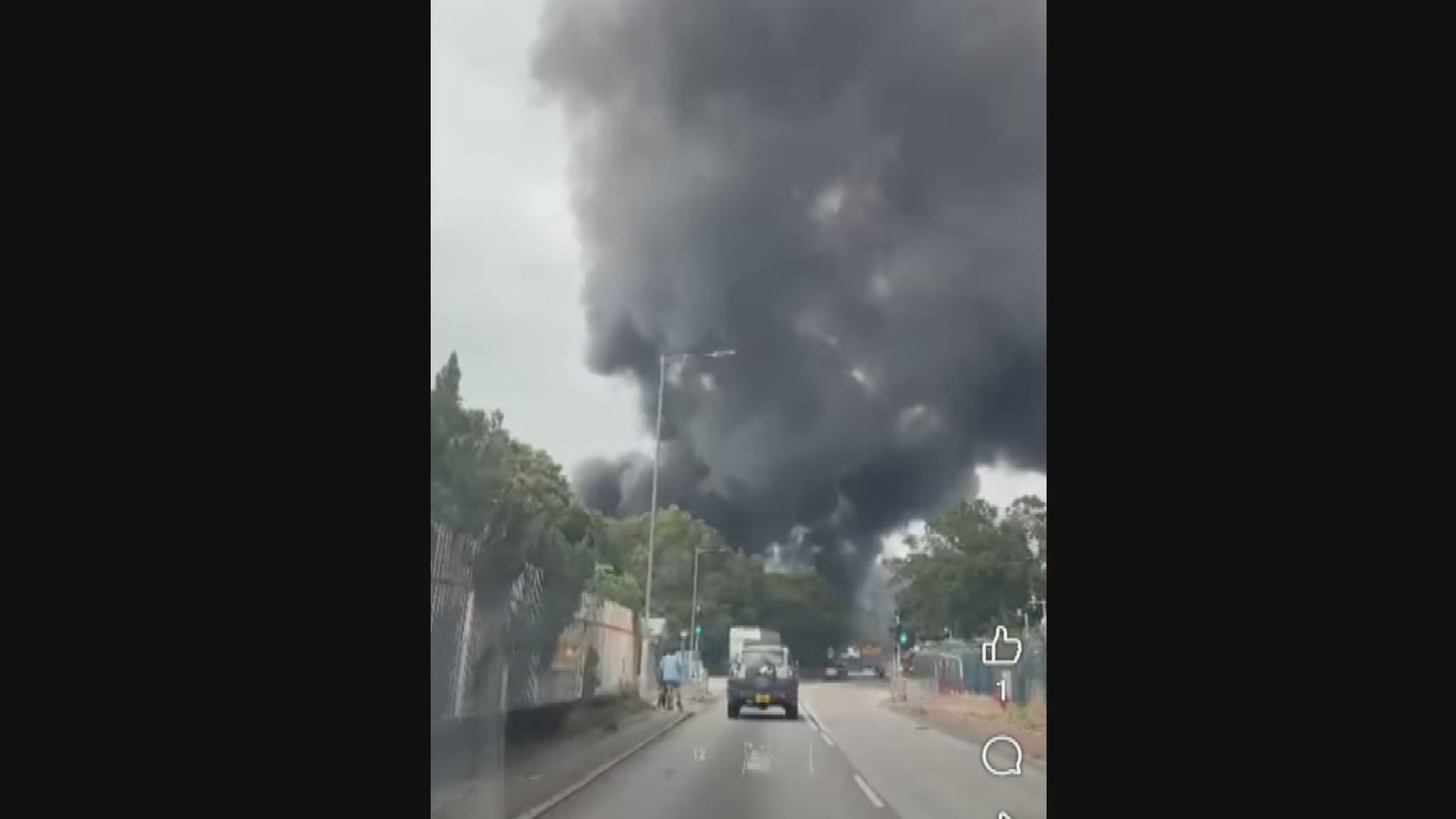 八鄉七星崗車房起火　無人受傷