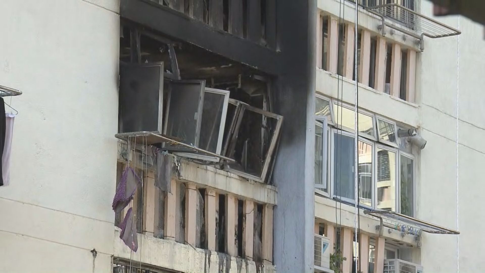 禾輋邨火警　一名女子身亡