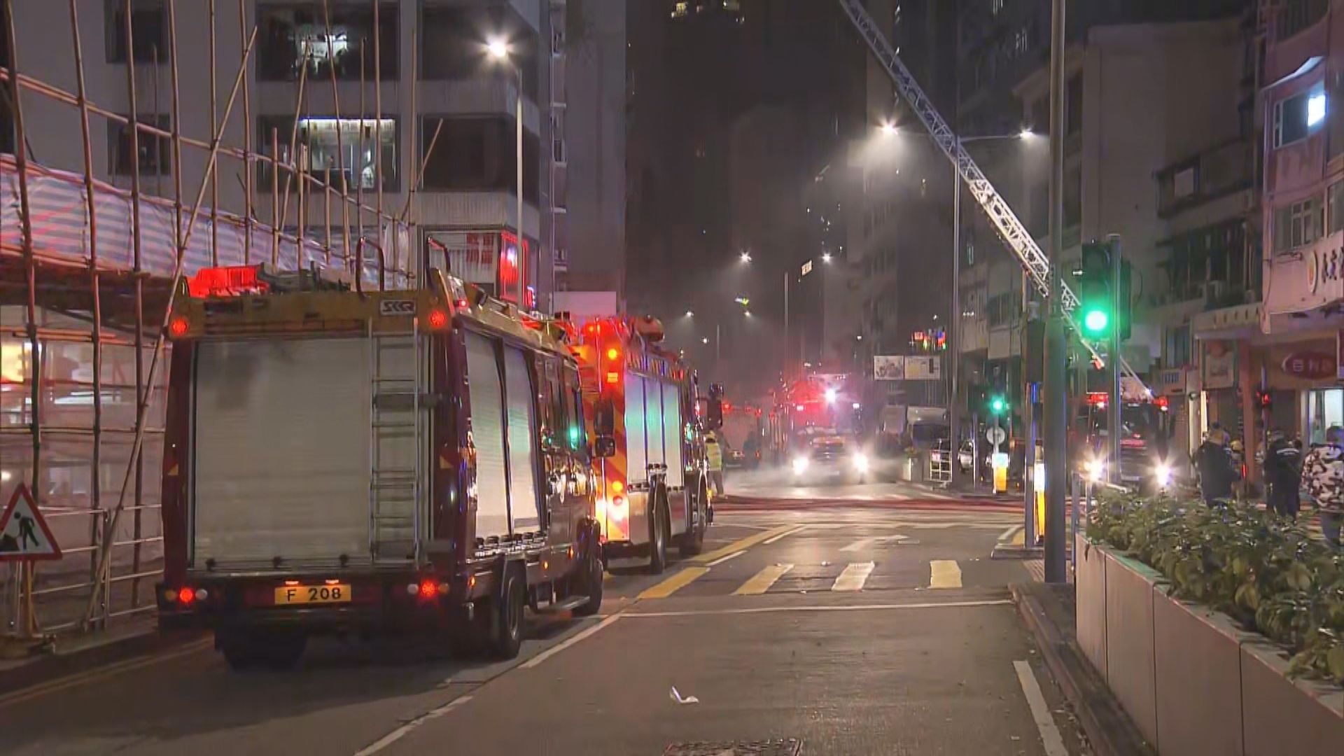 灣仔駱克道火警釀兩死廿六人疏散