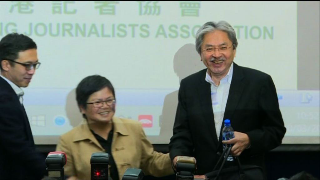 曾俊華承諾當選後會頻密見記者