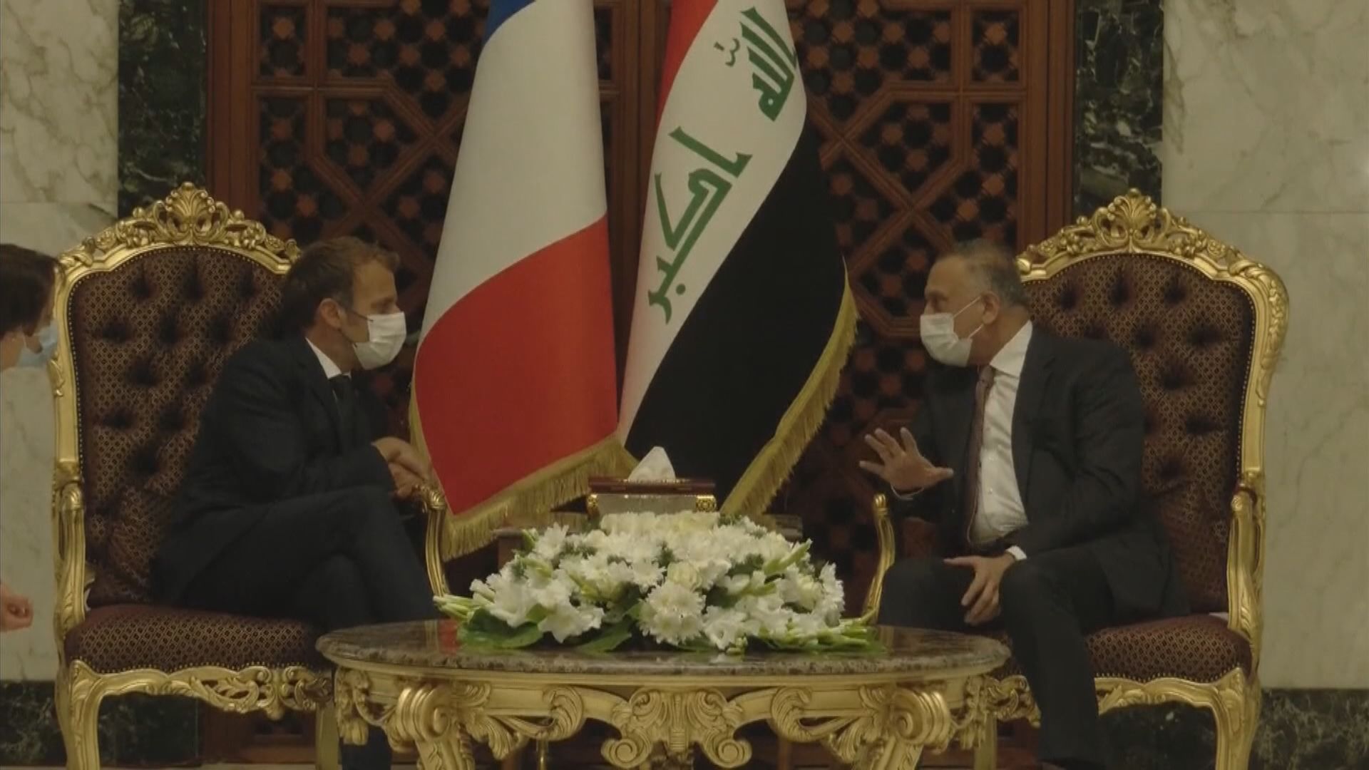 馬克龍展開為期兩日的伊拉克訪問行程