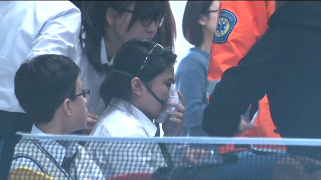 西九龍不明氣體　兩間學校疏散