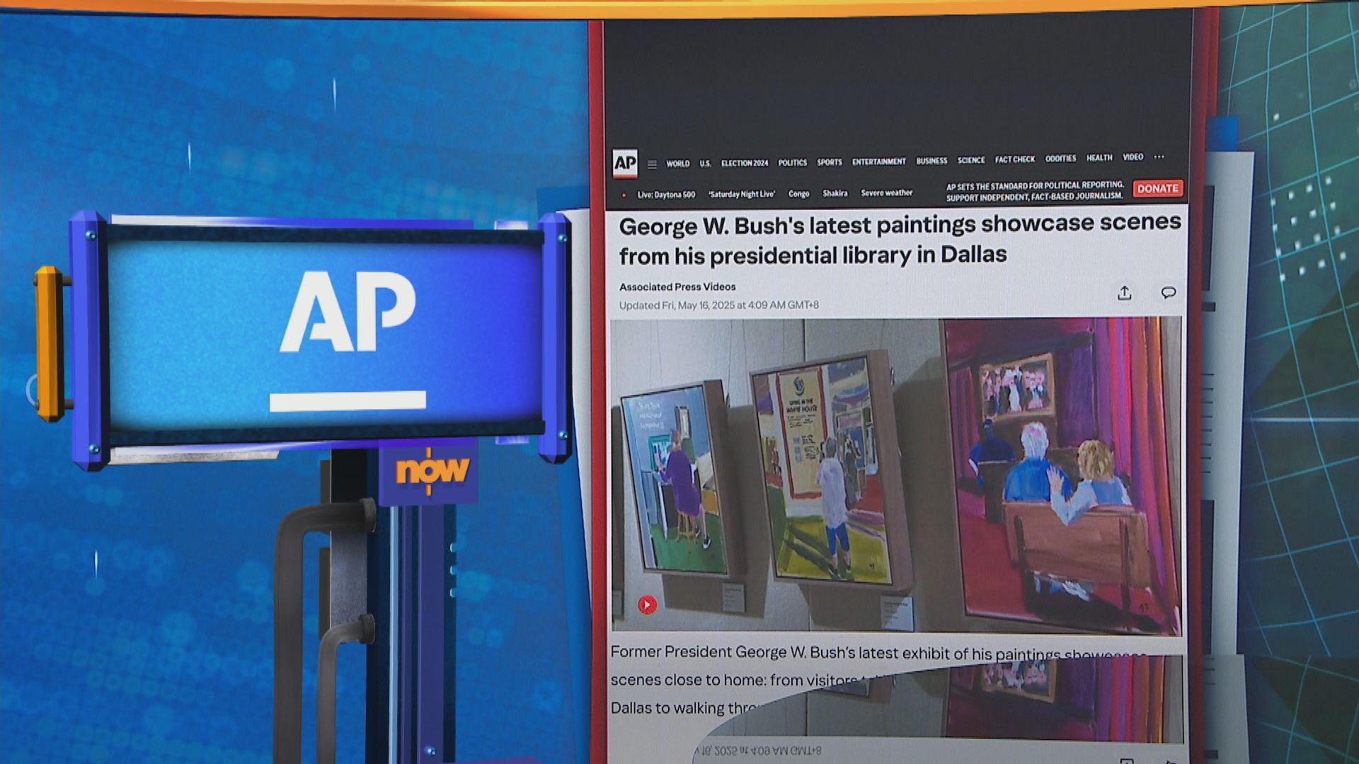 世味天下｜喬治布殊辦畫展抒發對總統中心所在地情懷