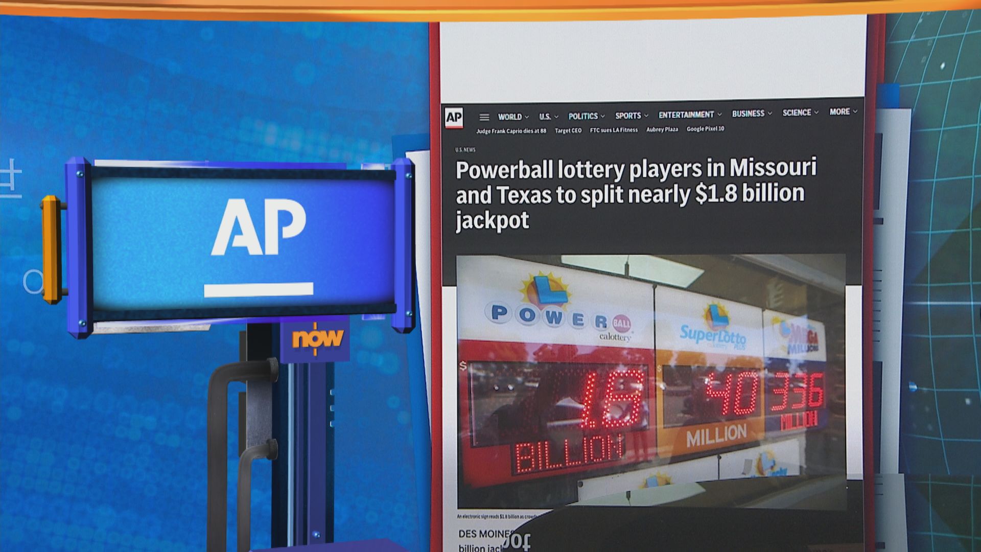 世味天下｜美國強力球開獎　兩票中頭獎瓜分18億美元彩金