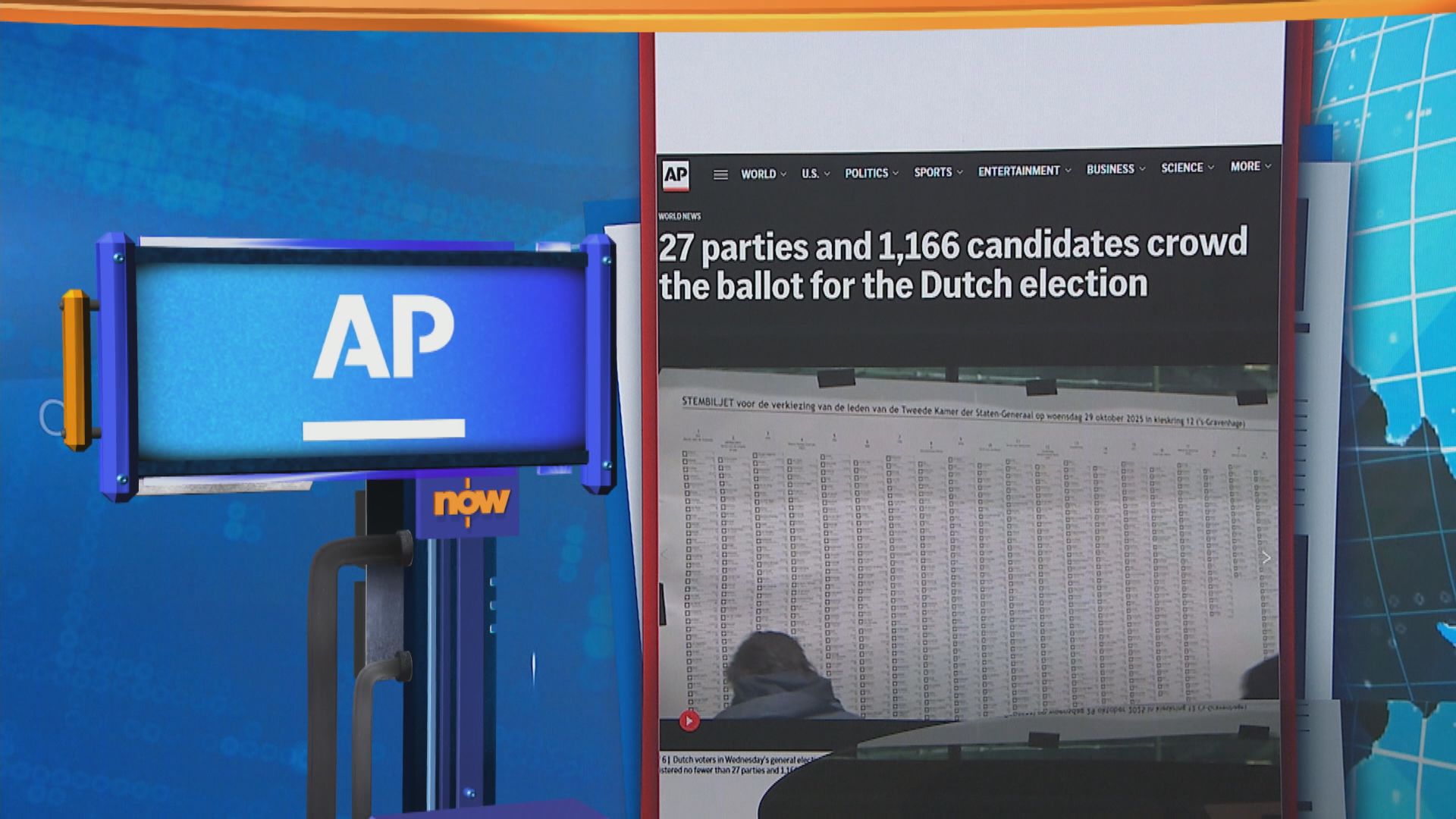 世味天下｜荷蘭眾議院選舉用巨型選票列印逾千候選人名字