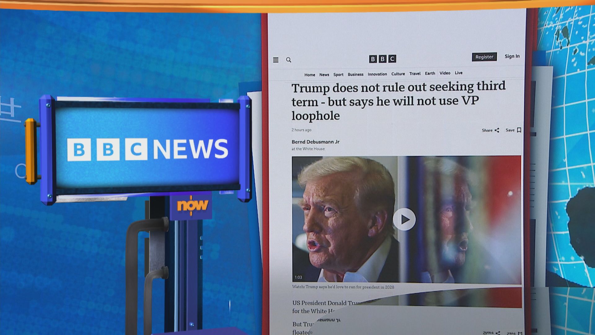 世味天下｜特朗普稱2028年不會競選副總統　未有排除尋求第三個總統任期