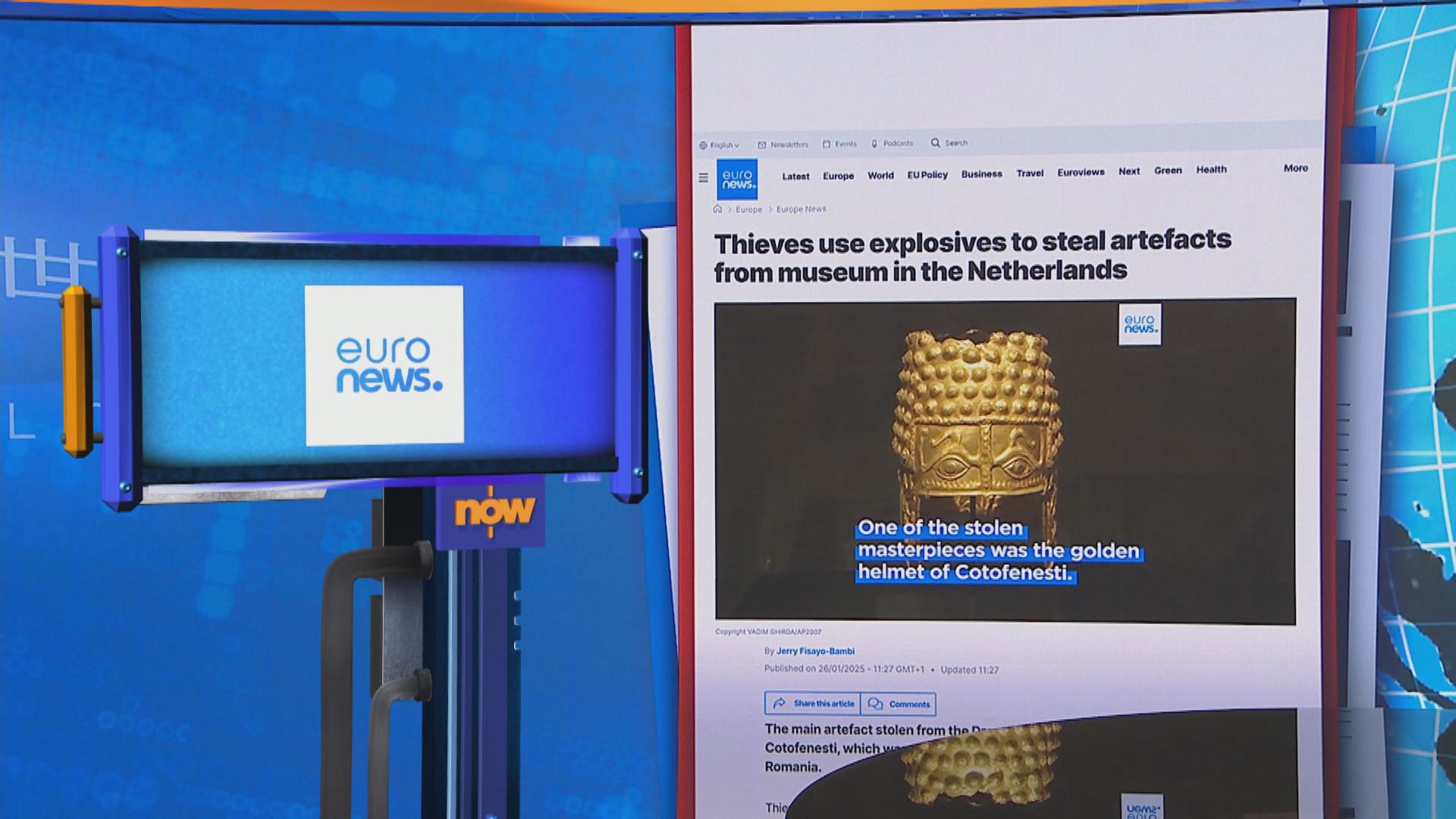 【世味天下】荷蘭博物館遭賊人爆破闖入　羅馬尼亞國寶級文物被盜