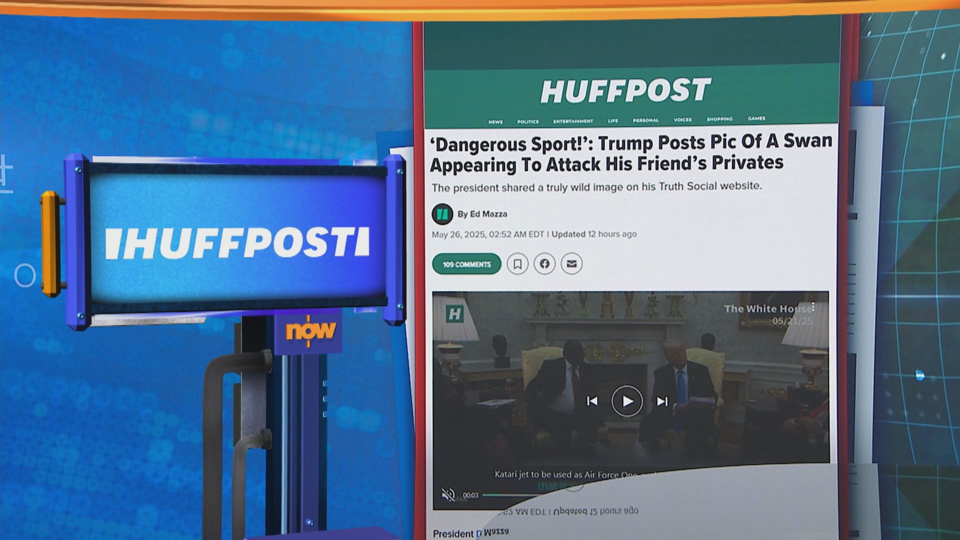 世味天下｜特朗普發圖稱朋友打高球時被天鵝「襲擊」