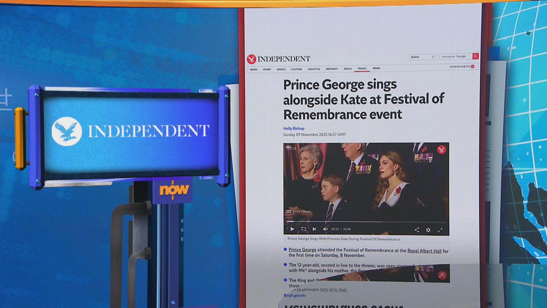 世味天下｜英國喬治王子首次參與陣亡將士追悼會