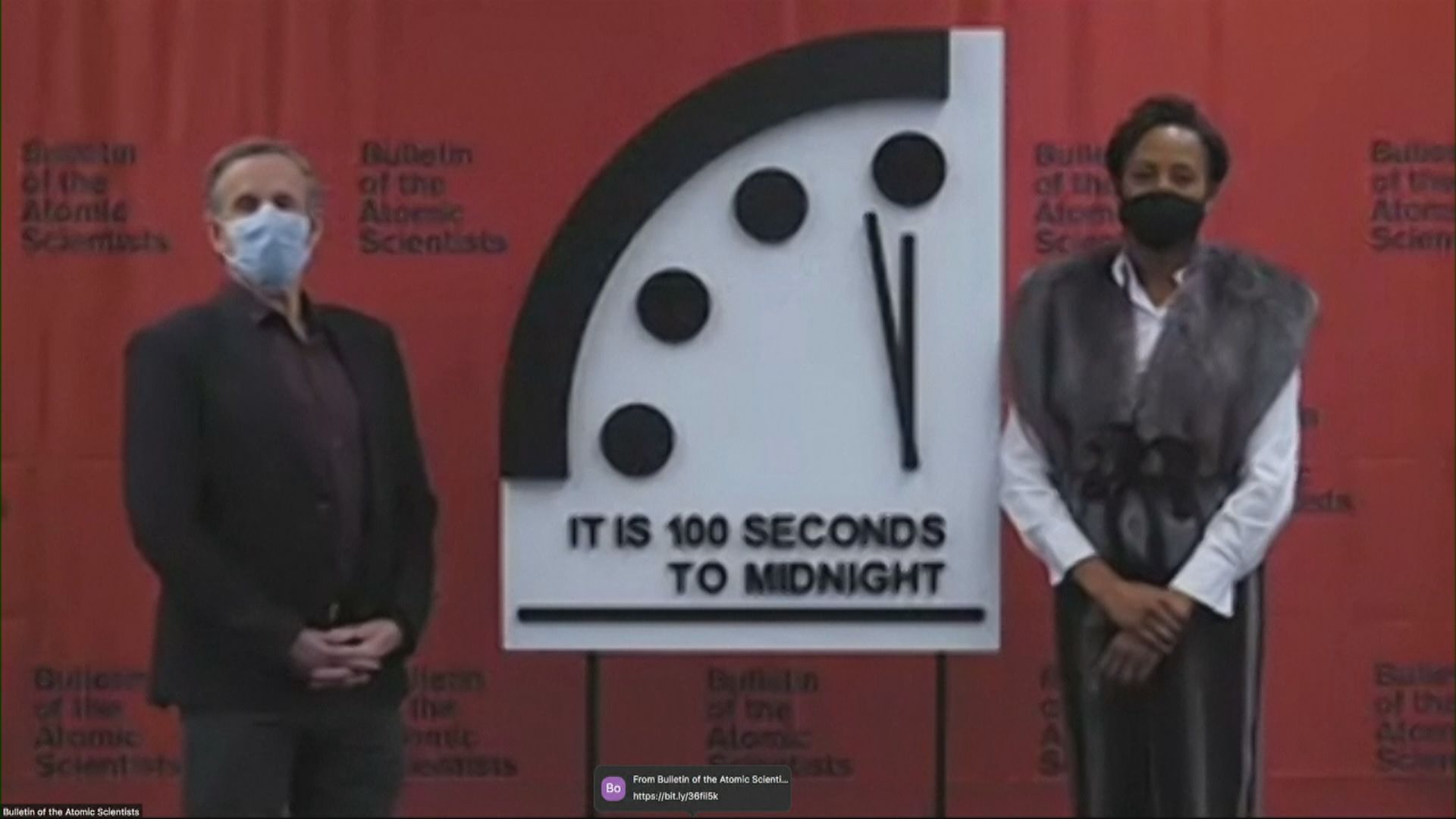 【環球薈報】「末日鐘」維持午夜前100秒