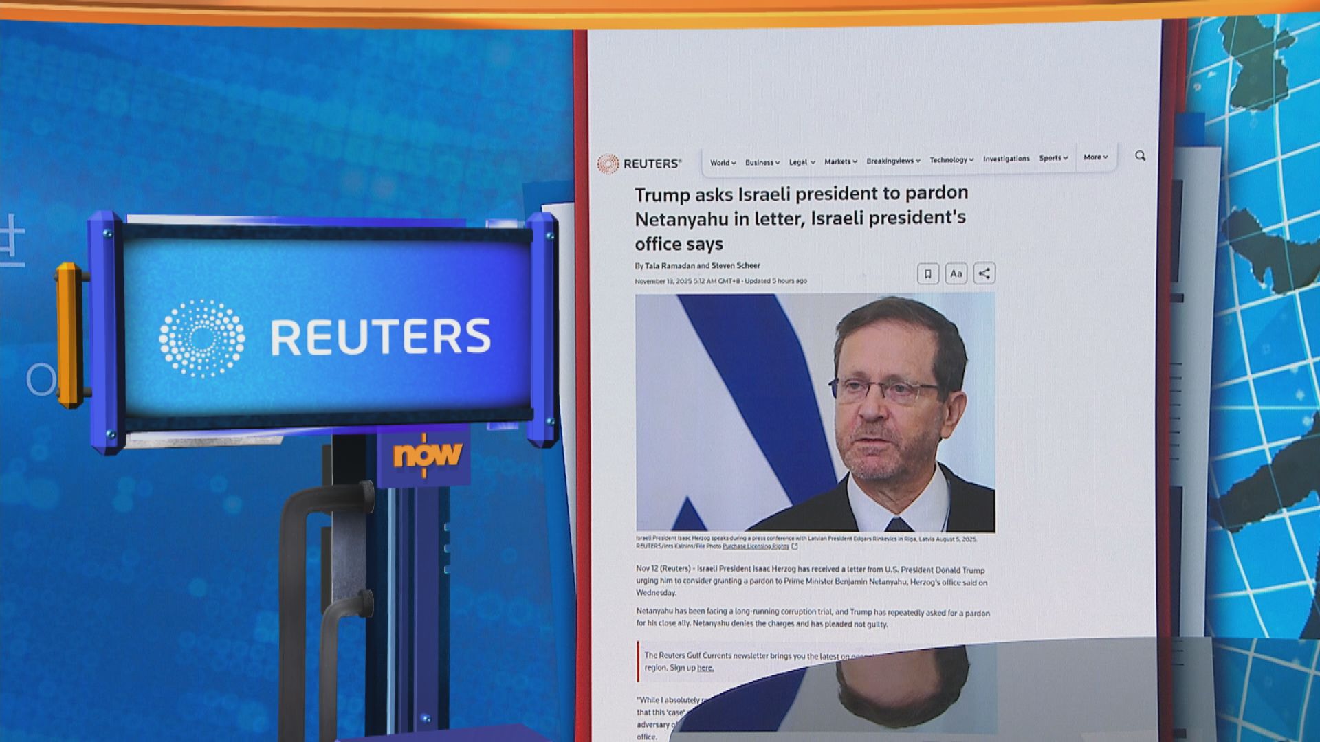 世味天下｜特朗普去信以色列總統促特赦內塔尼亞胡